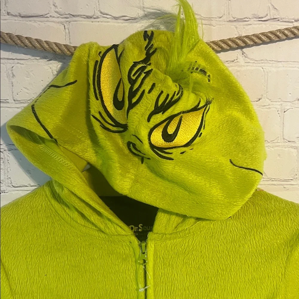 Child Mean One Mr. Grinch Onesie. With hood. Possibly new.